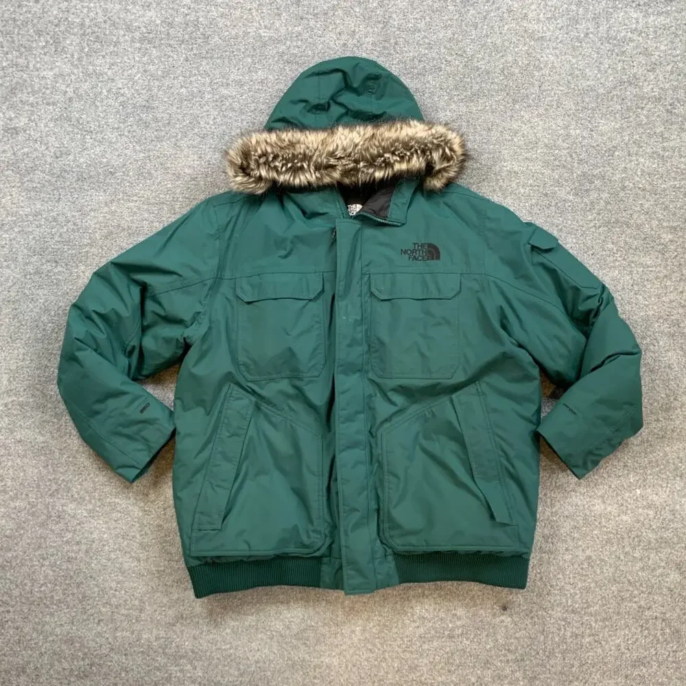 The North Face Jacket Mens 3XL Green Gotham Down Insulated Puffer Hooded Parka